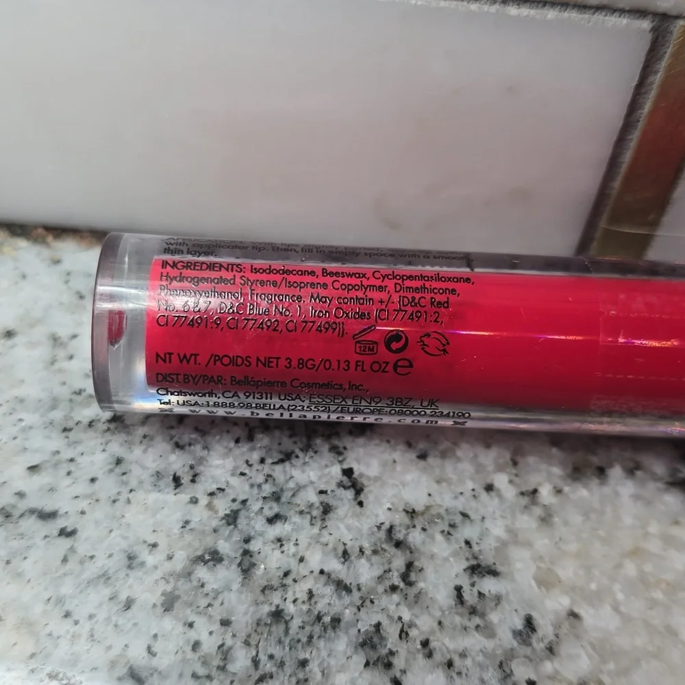 Bellapierre Kiss Proof Lip Crème- Hothead Red